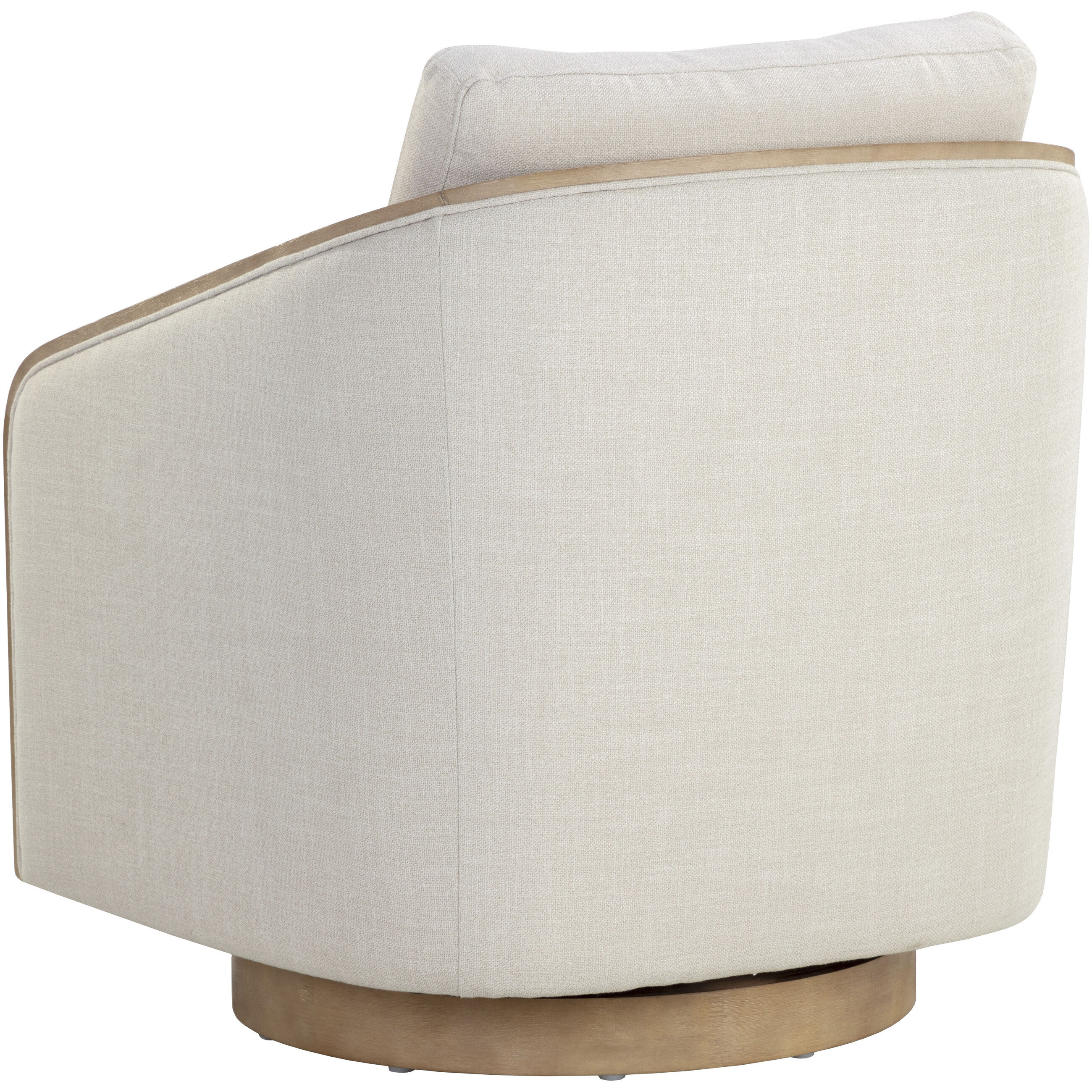 Tasia Effie Linen Swivel Lounge Chair